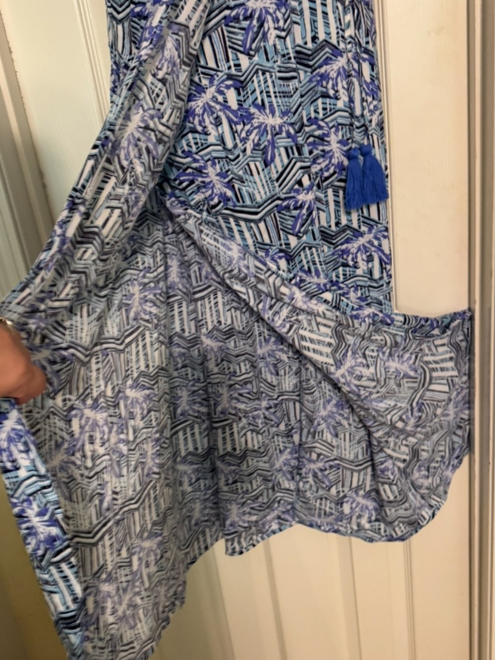 Blue Island Printed Dress, size XL,NWOT - Picture 8 of 10